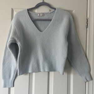 Gentle fawn light blue sweater
